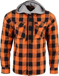 Veste de chemise boutonnée en flanelle à carreaux vintage à manches longues pour homme, veste à capuche en flanelle à manches longues pour homme - Product Image 2