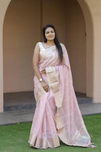 Kota doriya Saree ผลิตจากชาวอินเดียนนุ่มน้ำหนักเบาสำหรับงานปาร์ตี้ - Product Image 2