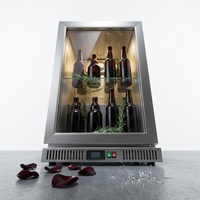 Réfrigérateur commercial pour boissons, fruits et bières, avec porte en verre en acier inoxydable, pour supermarchés et cuisines