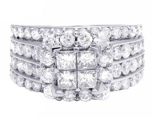 แหวนเพชรโมอิสสำหรับผู้ชายและผู้หญิงแหวน S925สำหรับงานเลี้ยงสีเงินสเตอริงตัดสำหรับเจ้าหญิง - Product Image 2