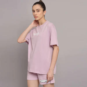 Women Summer Casual Short and <b>T</b> <b>Shirt</b> Set Lightweight Breathable Cotton Comfortable Two Piece Outfit Ideal <b>for</b> Daily Travel <b>Fun</b> - Product Image 3