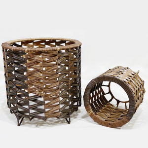 Artex Dong Thap Grandes jardinières d'extérieur faites à la main en jonc de mer et jacinthe d'eau Artisanat naturel écologique - Product Image 3