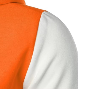 Veste universitaire réversible en laine respirante pour hommes, vente en gros, avec patchs brodés personnalisés, col rond - Product Image 5