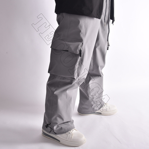 Pantalones de esquí unisex ropa de calle personalizada OEM snowboard transpirable impermeable cierre de cremallera a prueba de viento de gran tamaño cálido ligero - Product Image 2