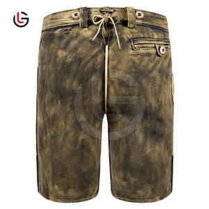 New Arrival <b>Men's</b> Bavarian <b>Leather</b> <b>Shorts</b> Solid Casual OEM Service Best Quality Comfortable Quick Dry Breathable Waterproof - Product Image 4