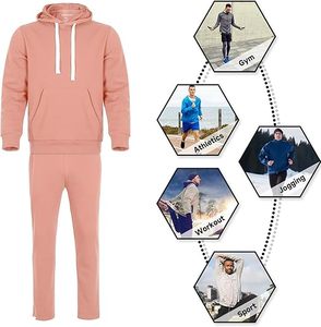 ชุดเซ็ตเสื้อฮู้ดดี้และกางเกงขายาวผ้าฝ้ายแท้ 100% ป้องกันแบคทีเรีย ดีไซน์ทันสมัย พิมพ์โลโก้ได้ตามต้องการ สำหรับทุกเพศ - Product Image 3