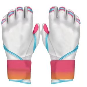 Guantes de Bateo de Béisbol Profesionales Bruce Bolt de Calidad para Adultos, para Zurdos, Duraderos, de Cuero Dividido Premium, con Cierre de Hebilla Antideslizante - Product Image 2