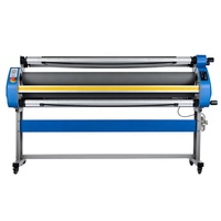 Machine à plastifier à froid LEFU 1,6 m (64 po) 1600 mm entièrement électrique pour plastification rouleau à rouleau et de panneaux
