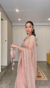 Magnifique sari en soie organza douce de haute qualité, de créateur, élégant, vente en gros de saris en soie de haute qualité, vêtements indiens décontractés - Product Image 5