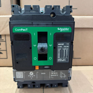 Disyuntor magnético térmico fijo de 3 polos Schneider Compact Series NSX100FTM80D MCCB 100A Serie NSX trifásica <630 - Product Image 1