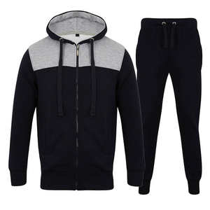 Conjunto de tendencia Conjunto de chándal de calidad para hombre Nueva llegada Hombre Color sólido Moda Ropa deportiva Con capucha y pantalones Jersey Chándal - Product Image 5