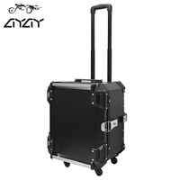 Coffre de moto détachable tout en aluminium, tout en or, 55L, boîte multifonction