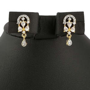 American Diamond <b>Locket</b> Set - Golden & Silver - Product Image 3