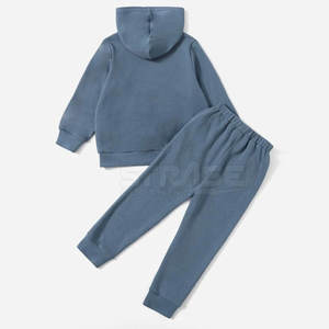 Ensemble sweat à capuche et jogging pour enfants de haute qualité, style décontracté, avec intérieur en coton doux, coupe facile, léger et écologique - Product Image 2