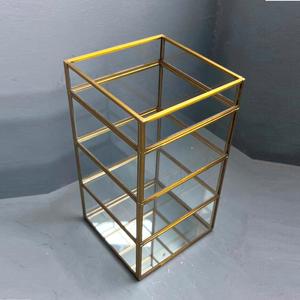 Bougie votive, porte-bougie décoratif en laiton et verre - Product Image 4