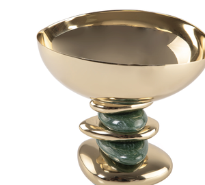 Elegante Tazón Blanco para Servir Dátiles, Desechable, de Metal, con Acabado Brillante, Moderno, para Exhibir Dulces, Decoración de Mesa de Salón - Product Image 2