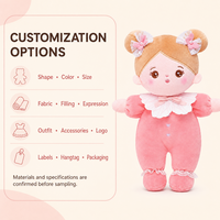 Peluche personnalisée de 10 cm, costume d'animal rose, adorable mini personnage en peluche, jouet OEM ODM, vente en gros, cadeau