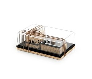 Mabkhars au design fantastique avec plateau en bois d'oud et couvercle en acrylique, taille et forme personnalisées, Mabkhara décorative - Product Image 1