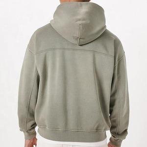 เสื้อฮู้ดดี้คุณภาพสูง ผ้าฝ้ายฟลีซ 100% หนัก 500 กรัม สำหรับผู้ชาย เสื้อฮู้ดดี้แบบสวมหัว สกรีนโลโก้ได้ ผ้าเฟรนช์เทอร์รี่ เสื้อฮู้ดดี้เปล่า - Product Image 4