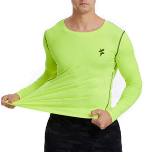 Venta caliente tamaño personalizado hombres Rash Guard pesca Camisa cómoda transpirable compresión Fitness en blanco Anti-UV UPF50 características - Product Image 2