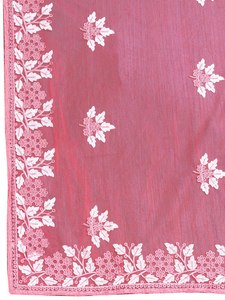 Sari indien en tissu léger pour les fêtes et les occasions spéciales, avec des pièces de chemisier en soie de Bangalore pour femmes - Product Image 6