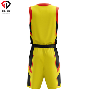 Royal blanc-bleu marine, couleurs unies, nom de l'équipe de Sublimation, broderie numérique, imprimé, grande taille, séchage rapide, ensembles d'uniformes de basket-ball pour hommes - Product Image 3