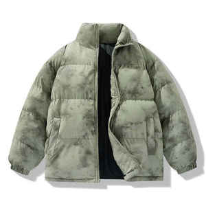 OEM Custom Men Quilted <b>Tie</b> Dye Bomber Bubble Jacket Coat Top Quality Men's Puffer Coat Long Unisex <b>Down</b> Puff Jacket for men - Product Image 1