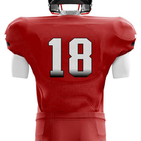 Uniforme de Fútbol Americano Personalizado de la Mejor Calidad 2025, Conjunto para Adultos de Bajo Costo, Logotipo Frontal Corto, Tallas Grandes, Servicio OEM 100%