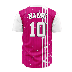 Camiseta de béisbol bordada impresa en 3D personalizada, ropa deportiva para hombre con diseño de sublimación, uniforme de dos botones - Product Image 2