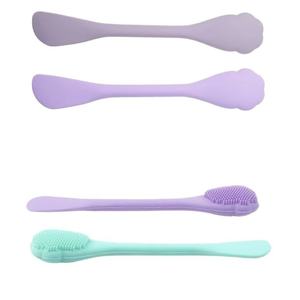 Brosse nettoyante double tête en silicone pour masque de boue avec spatule et brosse pour le nez – Outil de beauté - Product Image 5