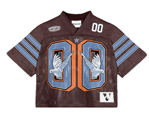 Camiseta de Fútbol Americano Retro Personalizada, Estilo Holgado, de Malla, Estilo Fanático, para Hombre y Mujer - Product Image 2