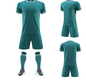 Maillots de football personnalisés imprimés, tenues de sport unisexes pour adultes, 100 % coton respirant, ensembles d'uniformes d'entraînement - Product Image 2