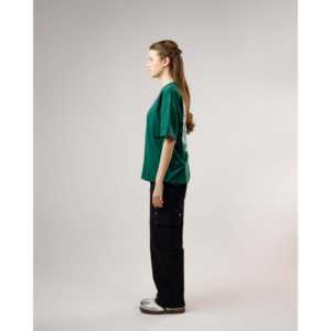 T-shirt Naturel Non Traité 100% Coton Biologique Coupe Slim Respirant Anti-Plis 180 Grammes Jersey Motif Uni Logos Lettres Court - Product Image 2