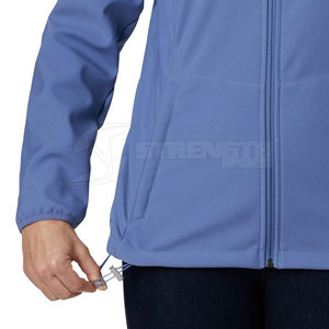 Fashion <b>Lightweight</b> Breathable High Quality <b>Women</b> Softshell Windbreaker <b>Jackets</b> with Zip Stand Collar - Product Image 6