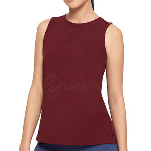 Vente chaude Femmes Débardeur Sans Manches Dernier Style Respirant Coton Polyester Gym Fitness Porter Style Décontracté - Product Image 3