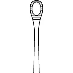 Curette auriculaire Shapleigh 6 pouces droite, outil de retrait de cérumen de grande taille - Product Image 2