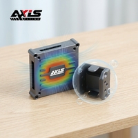 Kit Combo Axisflying CNC : Boîtier Métallique Antichoc, Adaptateur d'Objectif Grand Angle, Dissipateur de Chaleur et Coque de Protection Compatible avec l'Unité Aérienne D-JI O4