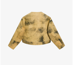 Chaqueta de cuero de moda para mujer de nuevo estilo Vintage cuero de ante de cabra para mujer - Product Image 6