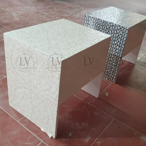 Disponible pour expédition au meilleur prix, table de chevet en nacre, meubles de chambre à coucher fabriqués à la main par des artisans vietnamiens - Product Image 2