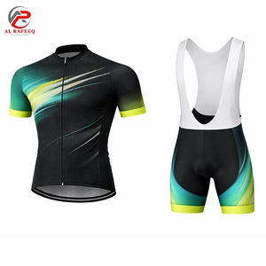 Maillot de cyclisme court en maille avec bavette, design personnalisé, séchage rapide, vêtements de cyclisme sur route - Product Image 6