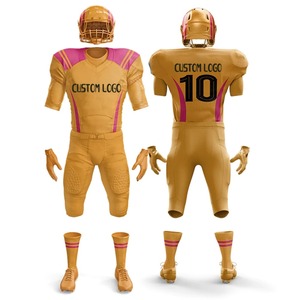 Uniformes de football américain de qualité supérieure, 100% polyester, antibactériens, à séchage rapide, respirants, personnalisés, imprimés, grandes tailles - Product Image 5