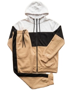 Ensemble de survêtement unisexe à motif uni, 2 pièces, style streetwear - Product Image 1