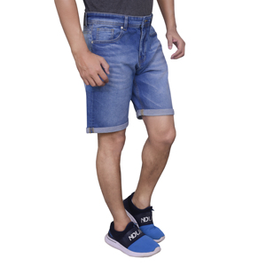 Wholesale <b>Shorts</b> Jeans High Quality Custom logo Acid Washed Double Waisted Denim <b>Shorts</b> for <b>Men</b> - Product Image 4