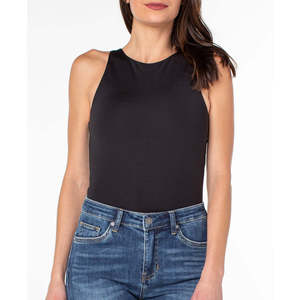 Body da Donna Senza Maniche Earnest Sewn Nero Taglia Media - Casual/Festa con Stampa e Decorazioni in Strass, Opzioni Maniche Corte e Lunghe - Product Image 1