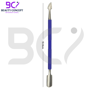 Empujador de cutículas de uñas de acero inoxidable de color púrpura para eliminar la piel muerta herramientas de eliminación de esmalte de uñas de alta calidad - Product Image 5