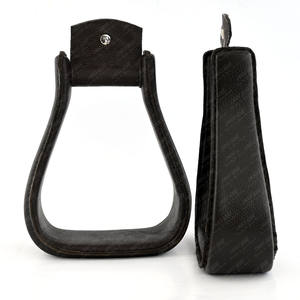 Recién llegado, estribos de caballo ingleses, accesorios para SILLÍN de caballo, estribos de equitación ecuestre, suministros, estribos de cuero reforzado - Product Image 6