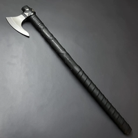 Hache de survie professionnelle de qualité industrielle, hache de camping, randonnée, bushcraft, manche en bois, acier à haute teneur en carbone multi-usages