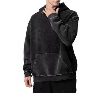 Sudadera con capucha de gran tamaño de algodón 100% para hombre con logotipo personalizado sudadera térmica precio de fábrica para el invierno OEM disponible - Product Image 6