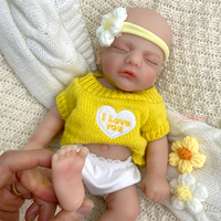 Nouveauté : Poupées réalistes reborn de 12 pouces, miniatures, en silicone souple, jouets pour filles
