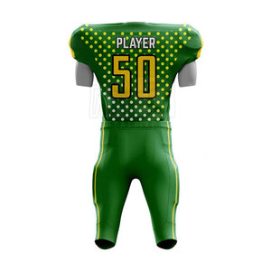 Uniforme de Fútbol Americano al por Mayor de Alta Calidad, Impresión de Logotipo Personalizado, Transpirable, 100% Poliéster, Pantalones Cortos que Absorben la Humedad - Product Image 2